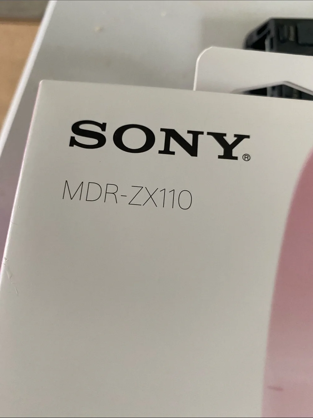 Sony Pink On-Ear Headphones MDR-ZX110